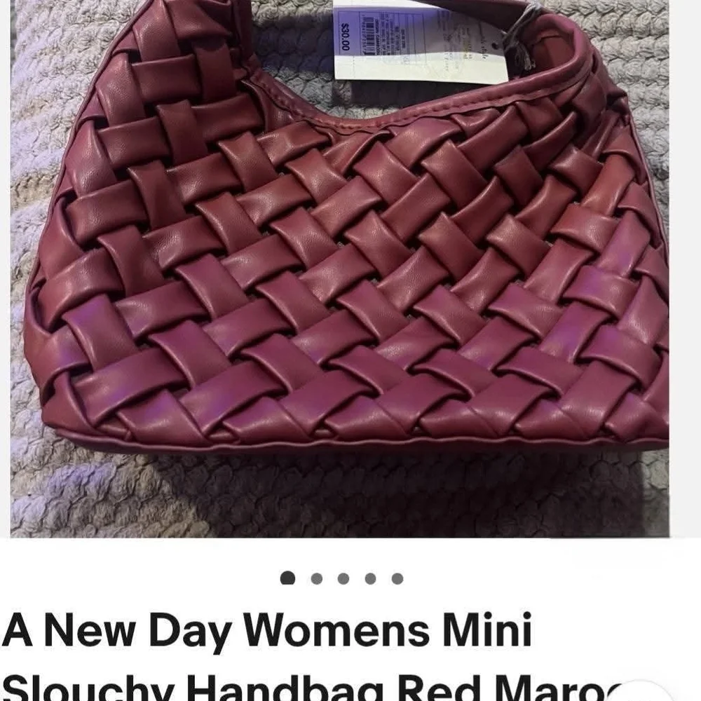 a new day Woven Mini Shoulder Bag - Maroon